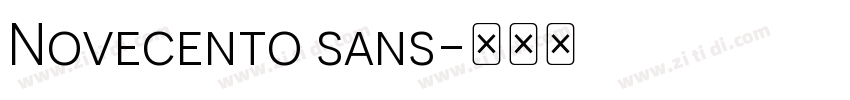 Novecento sans字体转换